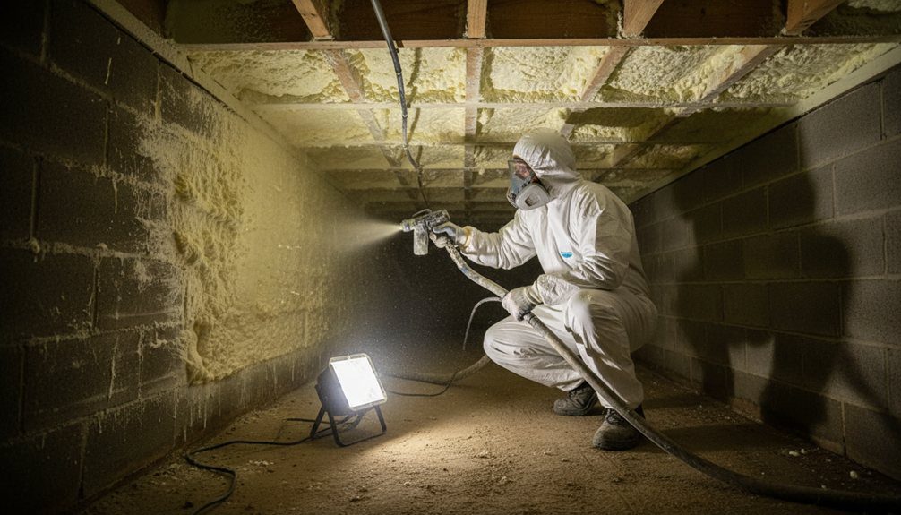 crawl space spray foam insulation