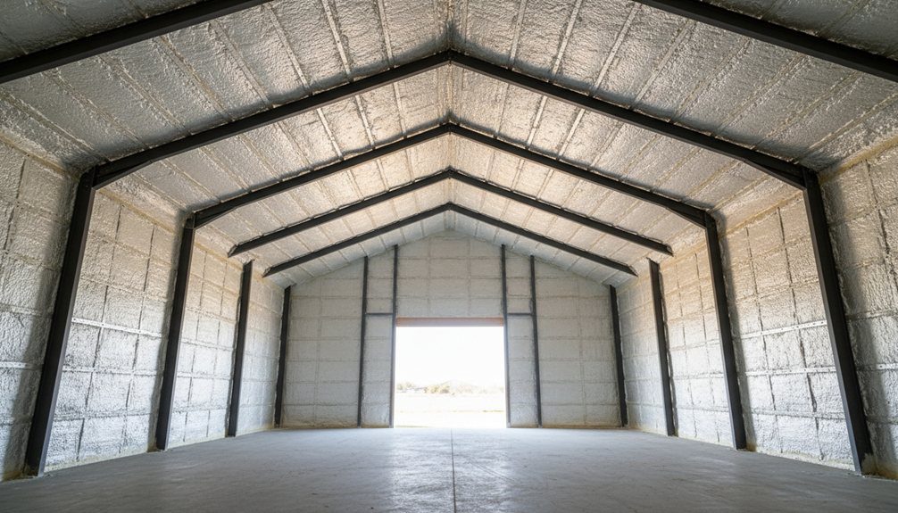 houston pole barn closed cell spray foam insulation