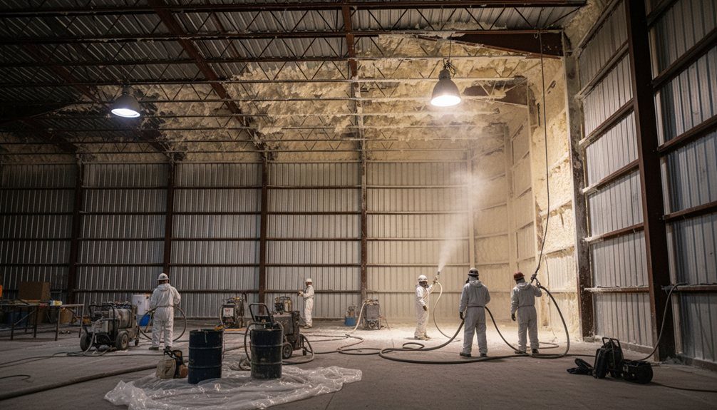 metal building spray foam insulation efficiency
