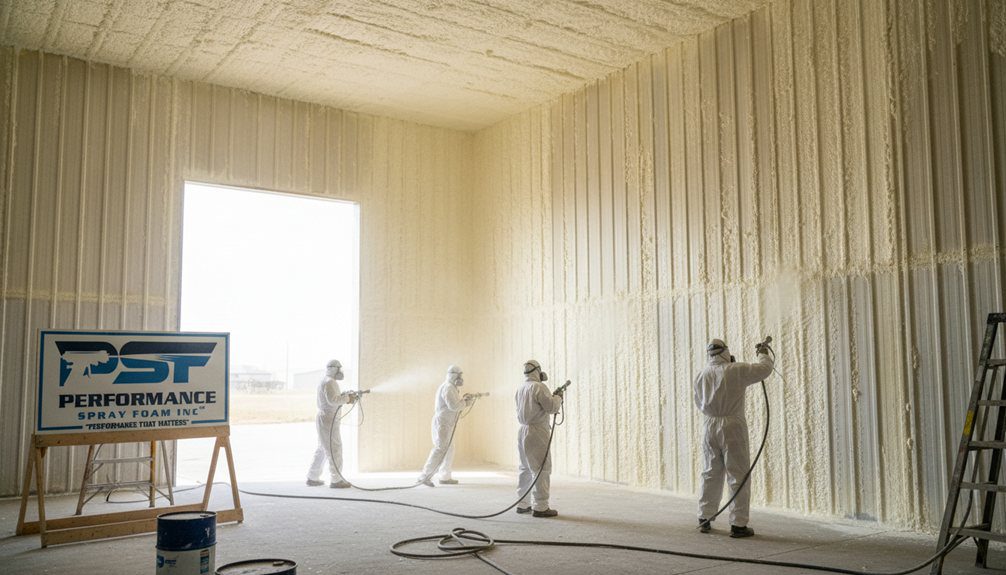 metal building spray foam insulation efficiency