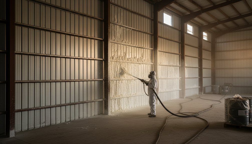 metal building spray foam insulation longevity