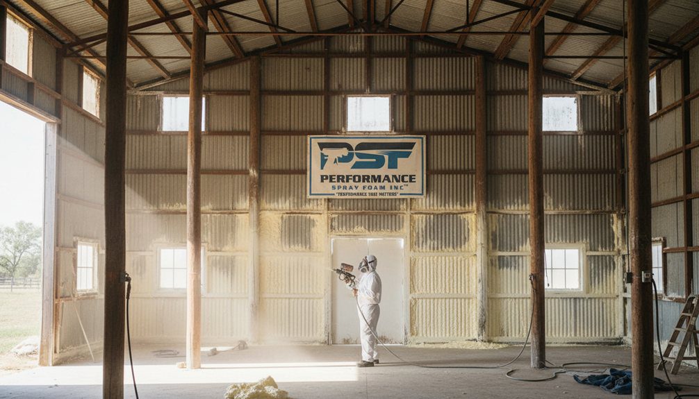 pole barn spray foam insulation benefits