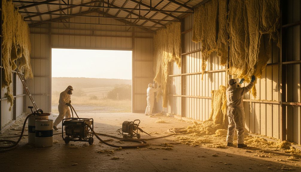 rural insulation removal and upgrade