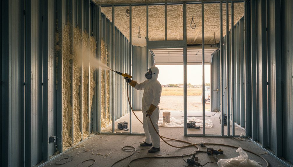 spray foam with radiant barriers