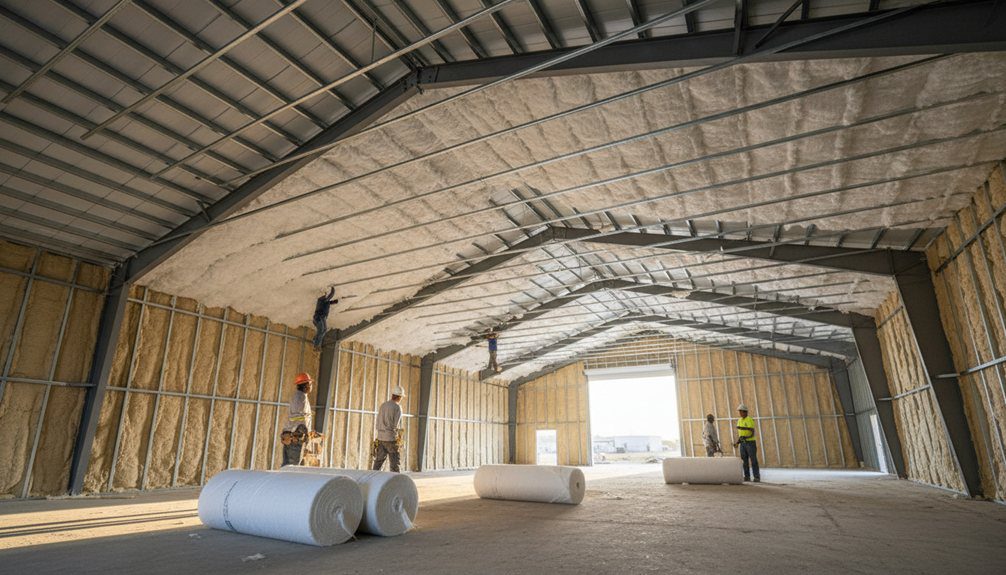 types of metal building insulation options