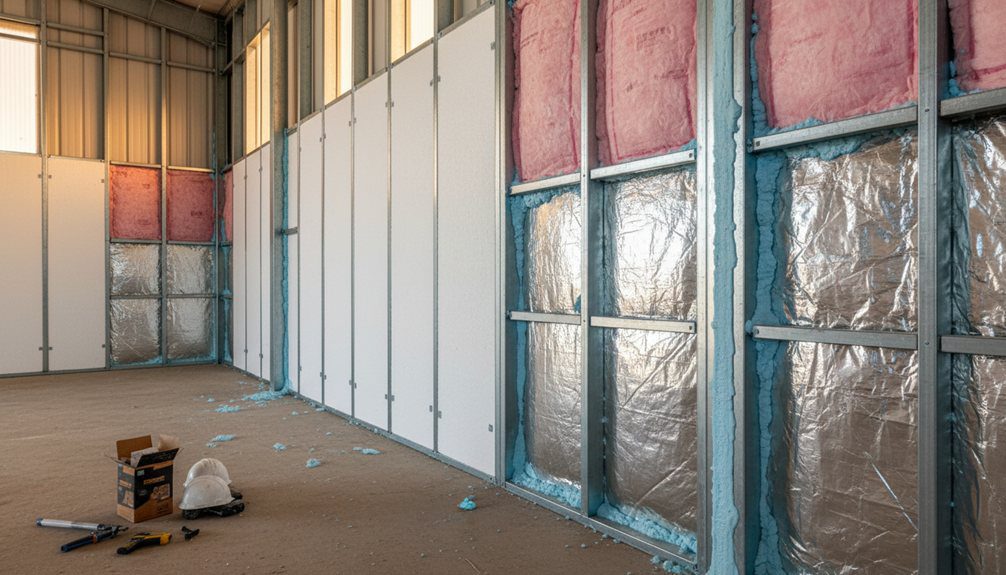 types of metal building insulation options